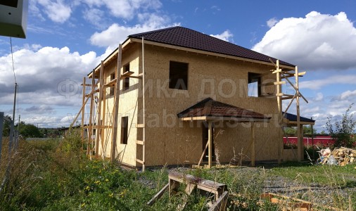 Строительство каркасного дома под крышу в д.Ирдоматка, Череповецкий район