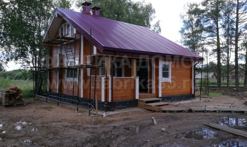 Строительство бани в д. Харовск, Вологодская область