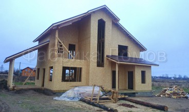 Строительство каркасного дома в д. Ванеево