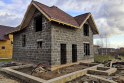Строительство дома из арболита 8,5х8,5 м в д. Борисово, Череповецкий район