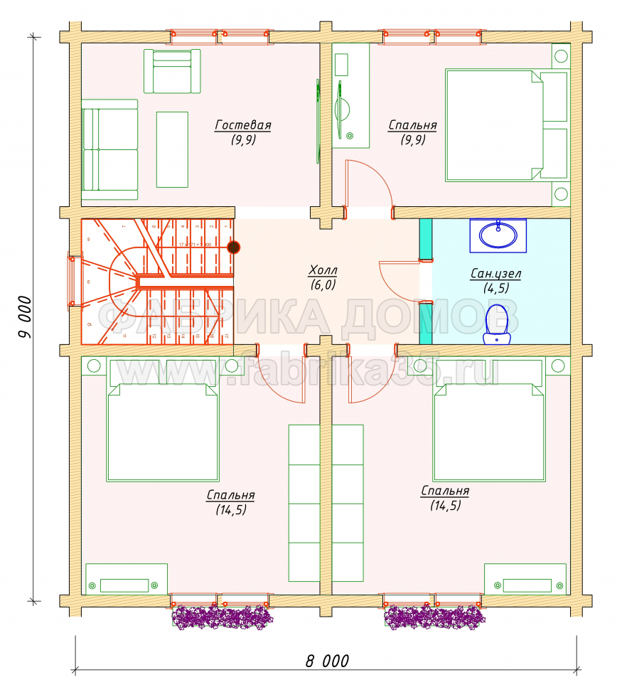 2 этаж - план